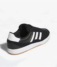 adidas Tyshawn II Core Black, Cloud White, & Gum Skate Shoes