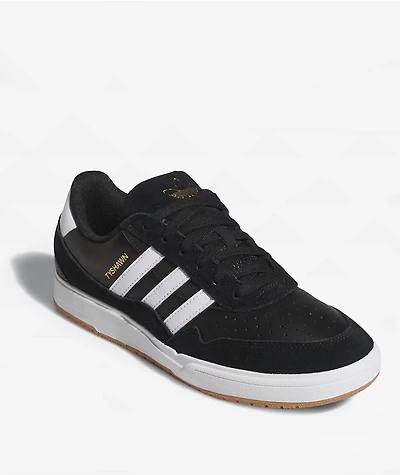adidas Tyshawn II Core Black, Cloud White, & Gum Skate Shoes