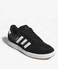 adidas Tyshawn II Core Black, Cloud White, & Gum Skate Shoes