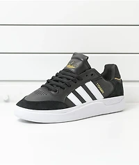 adidas Tyshawn Low Black, White & Gold Shoes