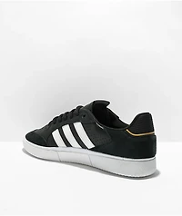 adidas Tyshawn Low Black, White & Gold Shoes