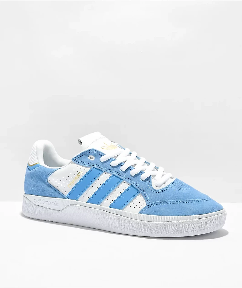adidas Tyshawn Low Sky Blue & White Shoes