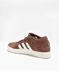 adidas Tyshawn Mid Brown & White Skate Shoes