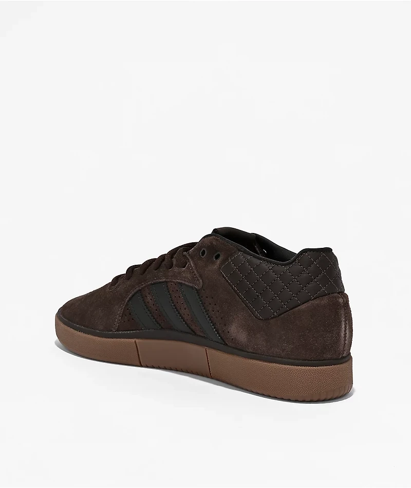 adidas Tyshawn Mid Coffee, Carbon & Gum Skate Shoes