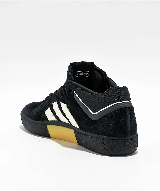 adidas gazelle silver green womens adidas Mens Tyshawn Lace Up Sneakers Black 5.5 Casual main image 1