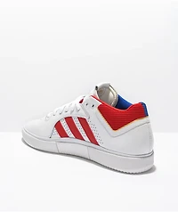 adidas Tyshawn Split White, Red & Blue Shoes