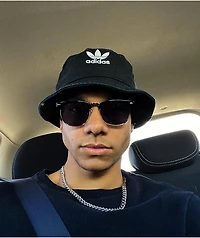 adidas Washed Black Bucket Hat