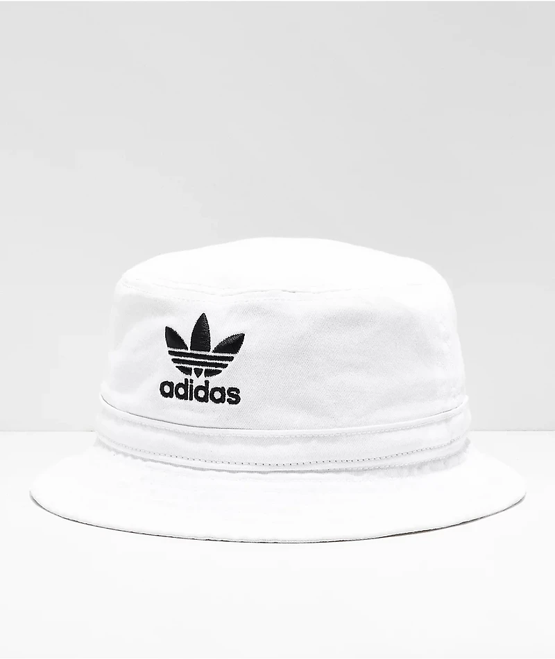 adidas Washed White Bucket Hat