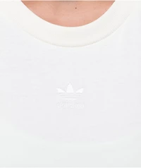 adidas White Crop Tank Top