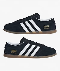 adidas Women's Gazelle Lo Pro Black & White Shoes