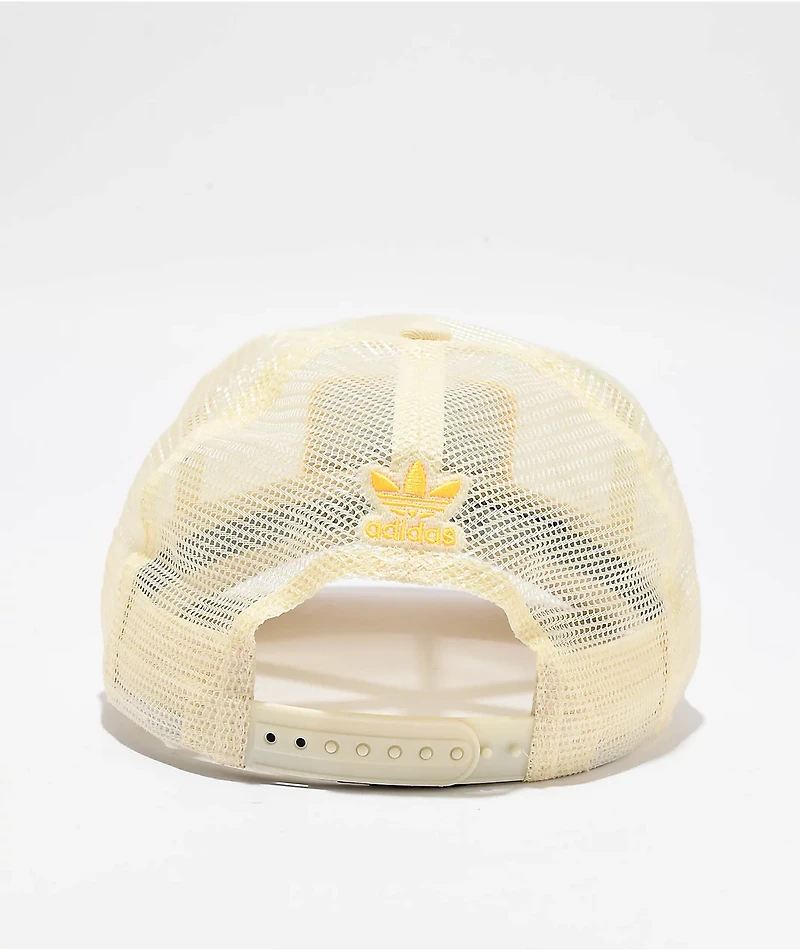 adidas Worldwide White Full Mesh Trucker Hat