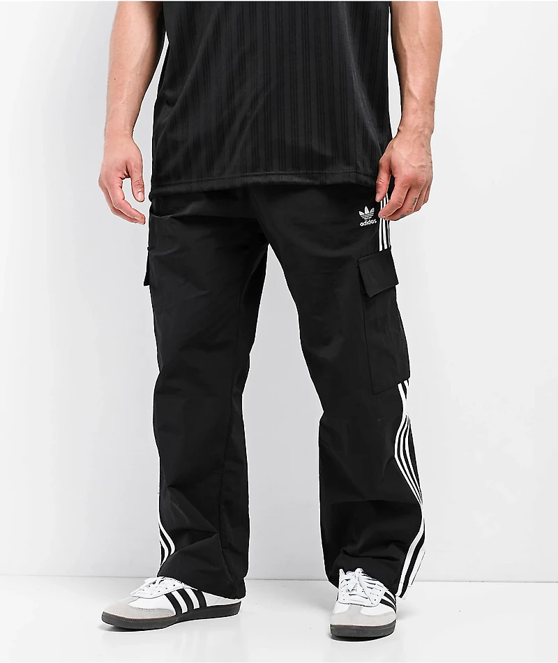 adidas adicolor 3-Stripe Black Cargo Pants