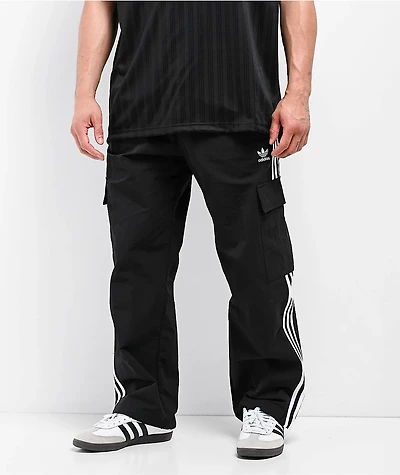 adidas adicolor 3-Stripe Black Cargo Pants