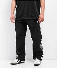 adidas adicolor 3-Stripe Black Cargo Pants