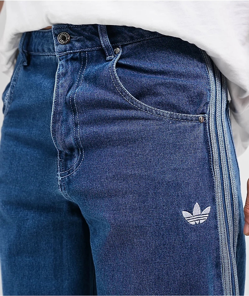 adidas adicolor Firebird Medium Blue Denim Jeans