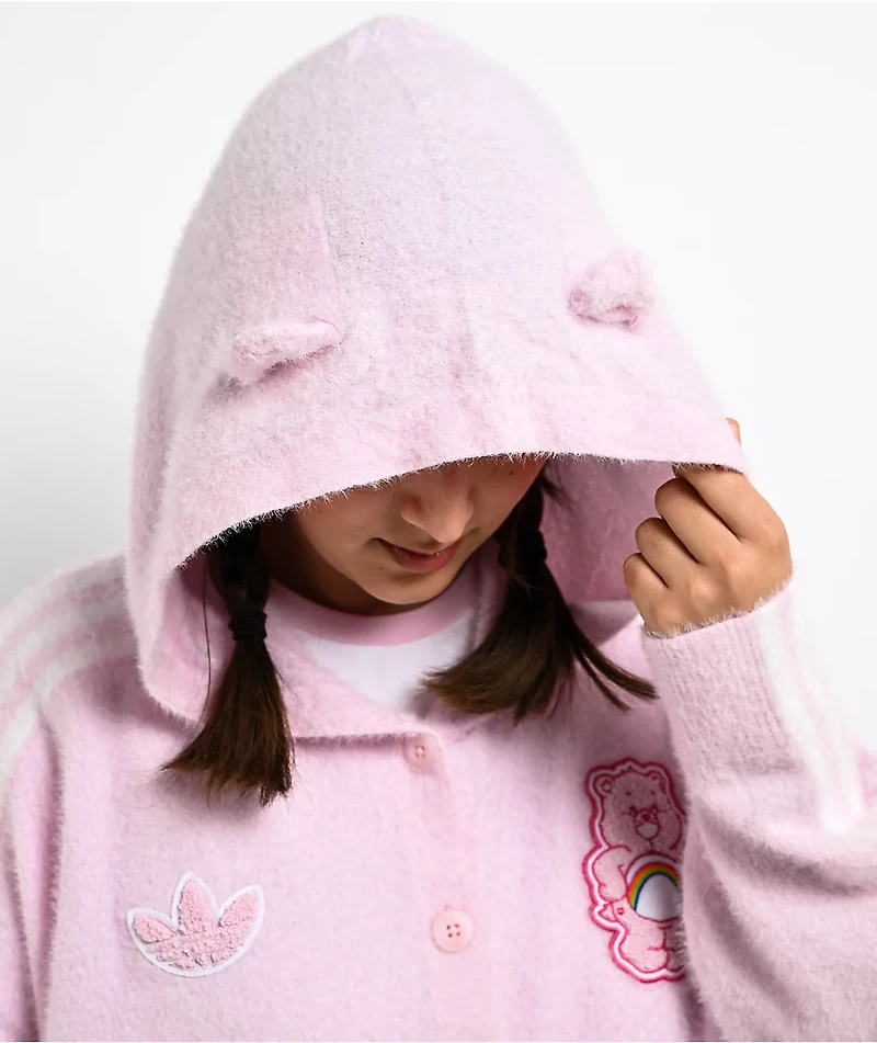 adidas x Care Bears Pink Hooded Cardigan