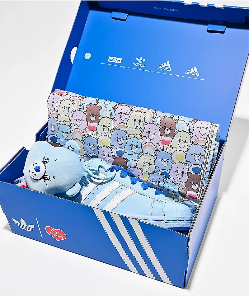 adidas x Care Bears Superstar II Blue & White Shoes