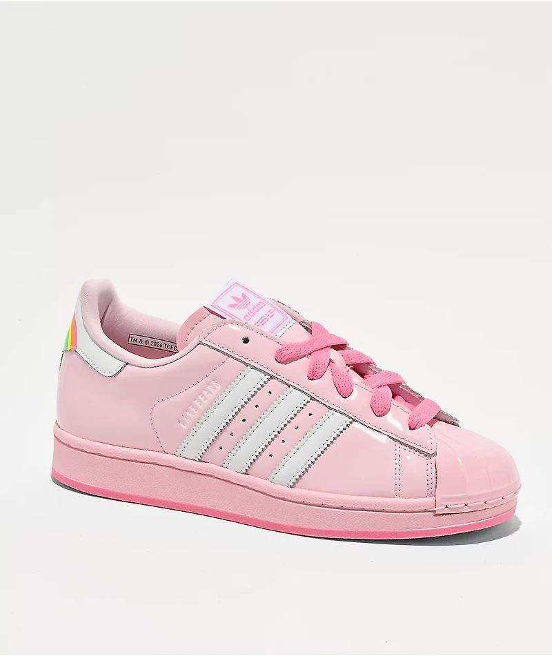 adidas x Care Bears Superstar II Pink & White Shoes