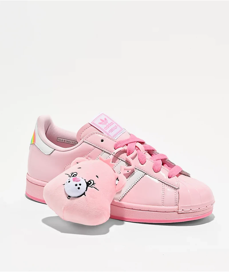adidas x Care Bears Superstar II Pink & White Shoes