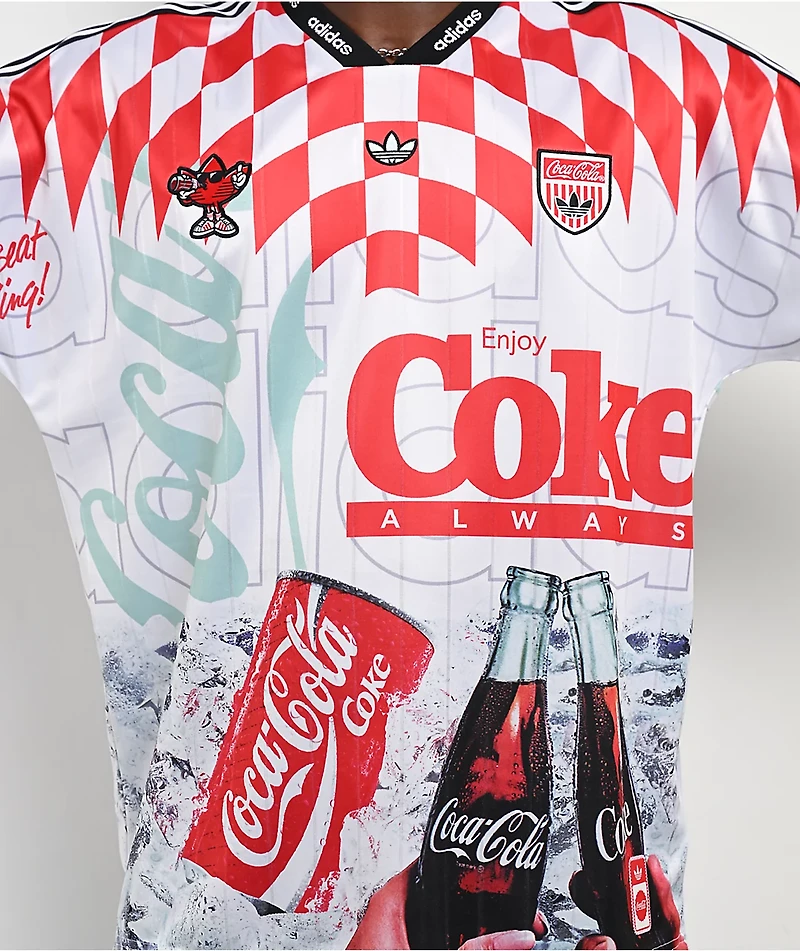adidas x Coca-Cola White Soccer Jersey