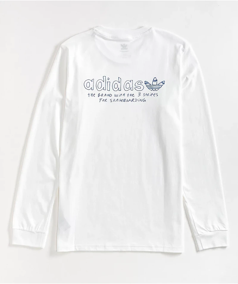 adidas x Henry Jones White Long Sleeve T-Shirt