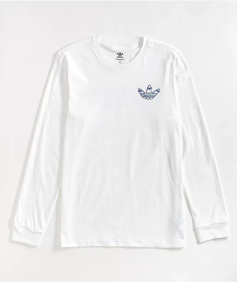 adidas x Henry Jones White Long Sleeve T-Shirt