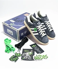 adidas x KoRn Campus 2 Carbon & White Shoes
