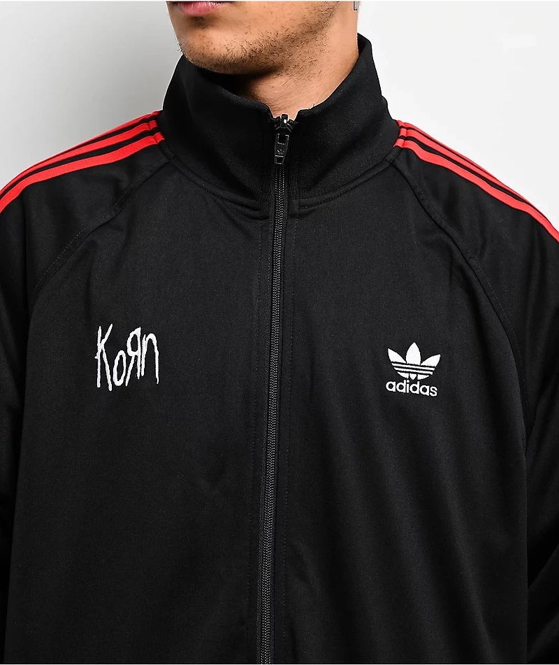 adidas x Korn Reversible Black, Red & Purple Track Jacket