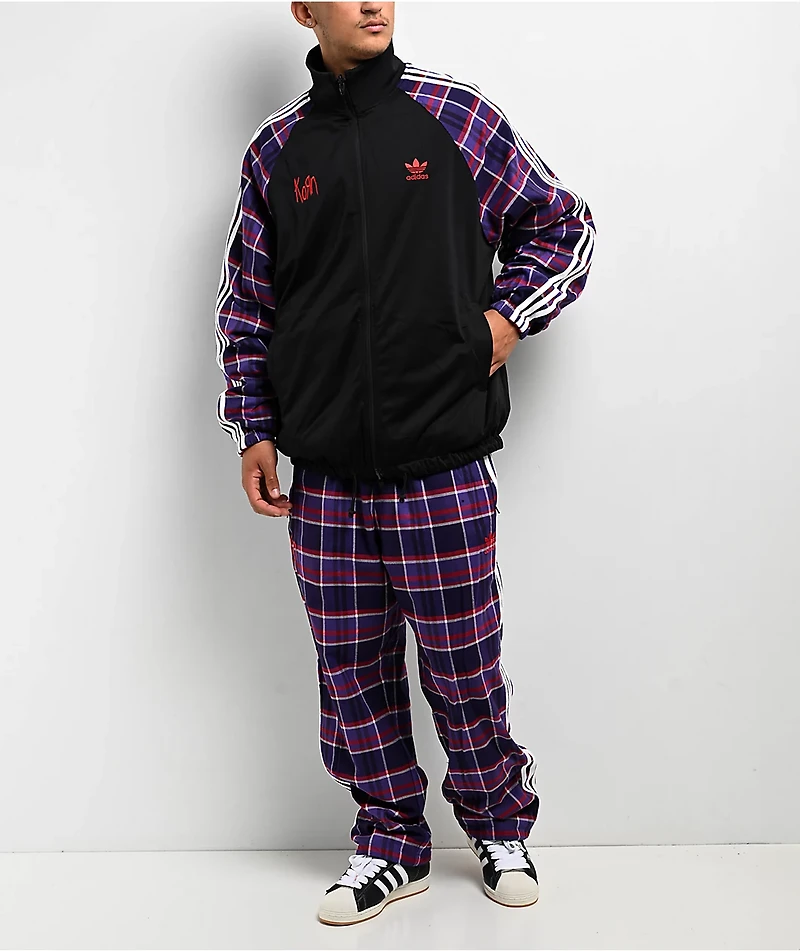 adidas x Korn Reversible Black, Red & Purple Track Jacket