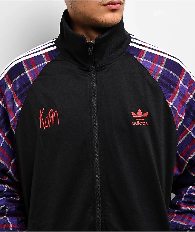 adidas x Korn Reversible Black, Red & Purple Track Jacket