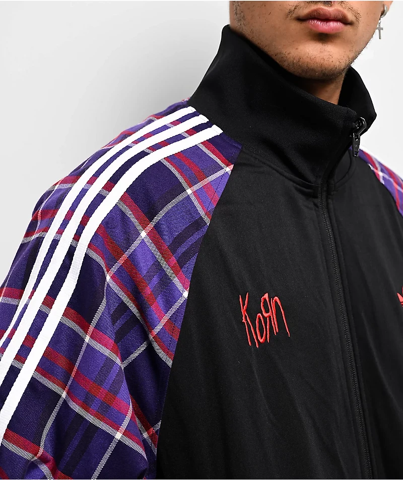 adidas x Korn Reversible Black, Red & Purple Track Jacket