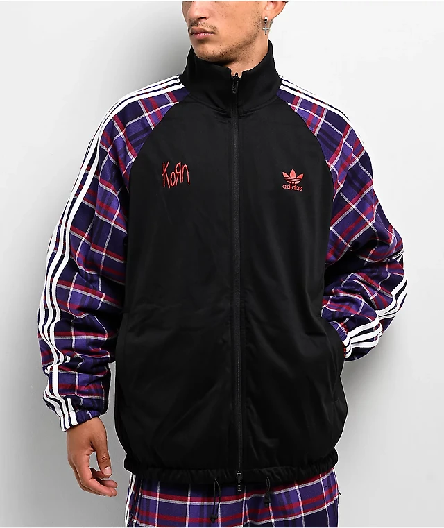 Adidas x Korn Reversible Black, Red Purple Track Jacket Shop