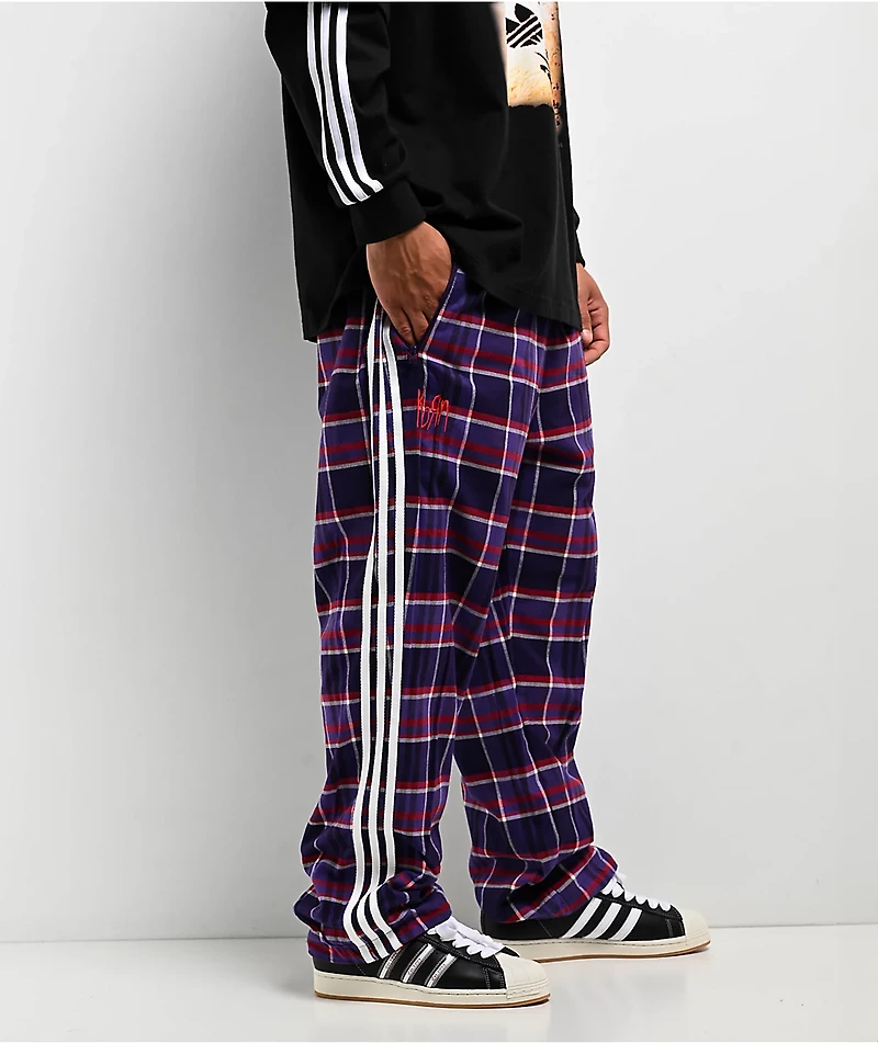 adidas x Korn Reversible Black & Plaid Track Pants