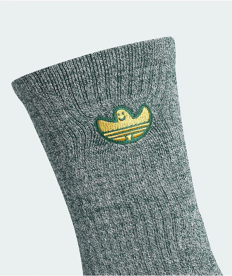 adidas x Mark Gonzales Artwork Green & White Crew Socks