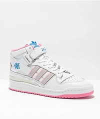 adidas x Maxallure Forum 84 Mid Lil Dre White & Pink Skate Shoes