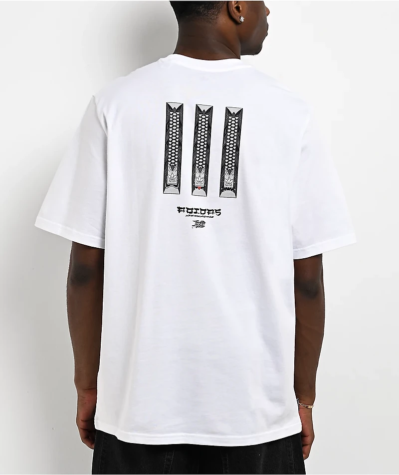 adidas x Temple Of Skate Curb White T-Shirt