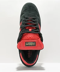 adidias Busenitz Black, Scarlet, & Gold Shoes