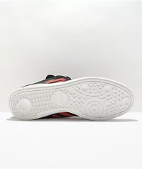 adidias Busenitz Black, Scarlet, & Gold Shoes