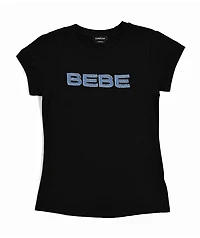 bebe Denim Patch Black T-Shirt