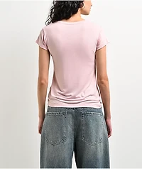 bebe Gloss Logo Pink T-Shirt