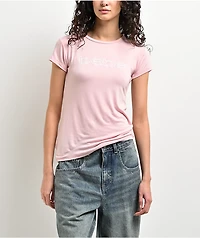 bebe Gloss Logo Pink T-Shirt