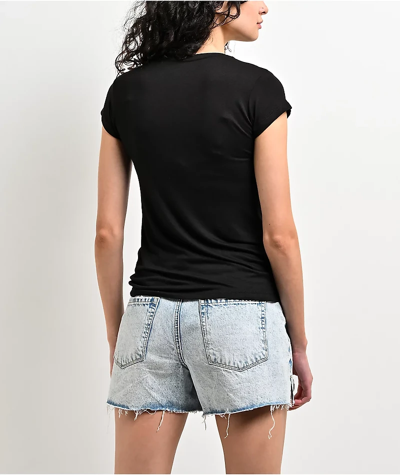 bebe Screen Logo Black T-Shirt