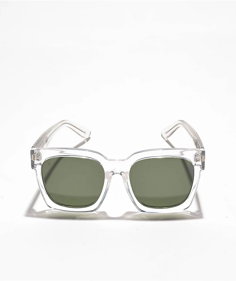 dime. Anonymous Clear & Green Polarized Sunglasses