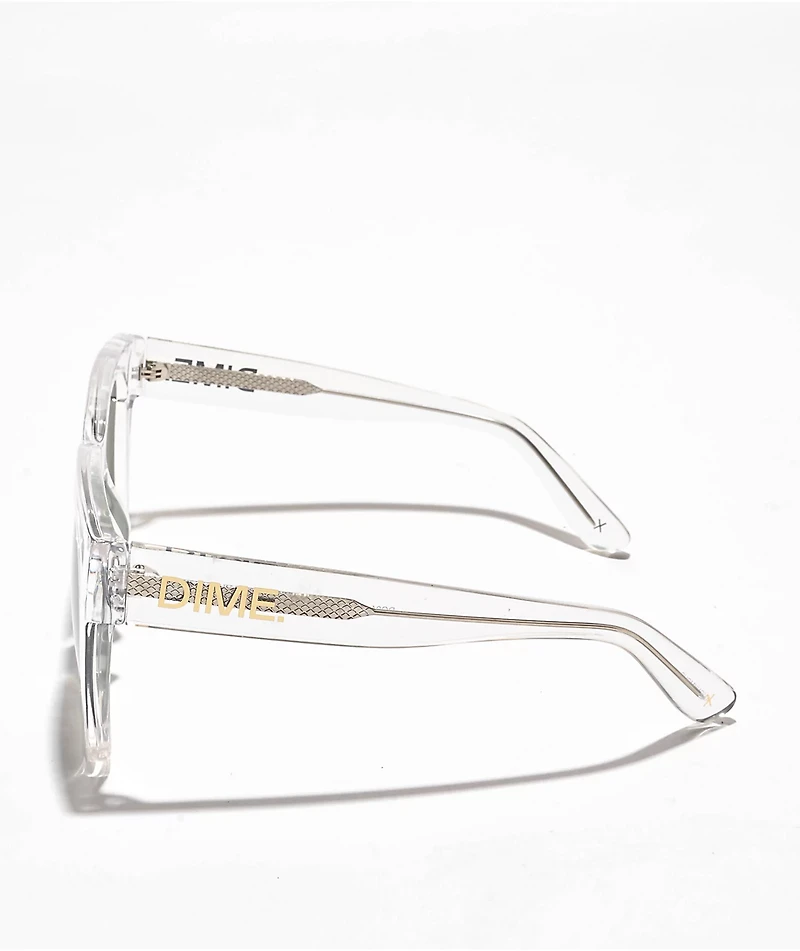 dime. Anonymous Clear & Green Polarized Sunglasses