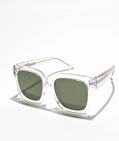 dime. Anonymous Clear & Green Polarized Sunglasses