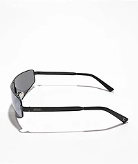 dime. Ventura Matte Black & Silver Polarized Sunglasses