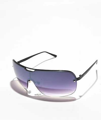 dime. Wilshire Black Polarized Sunglasses