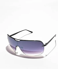 dime. Wilshire Black Polarized Sunglasses