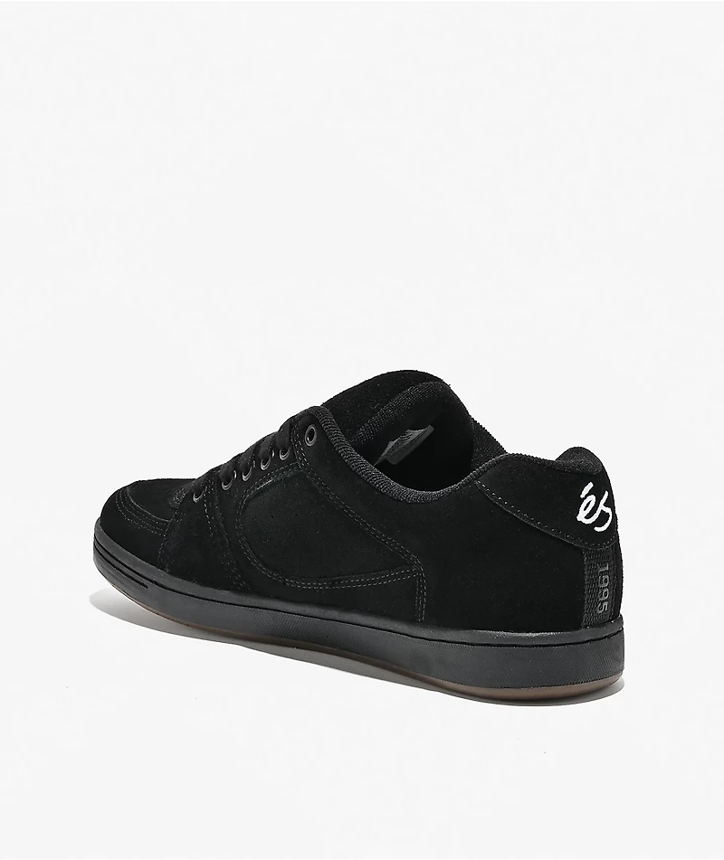 eS Accel Black Skate Shoes