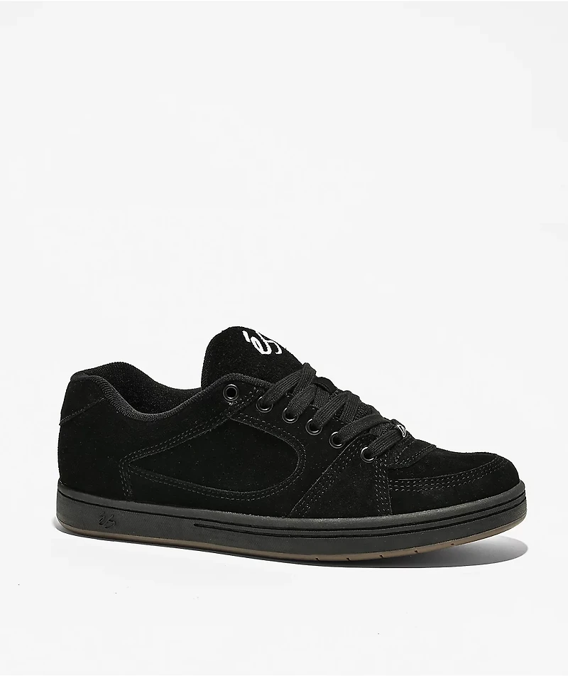 eS Accel Black Skate Shoes